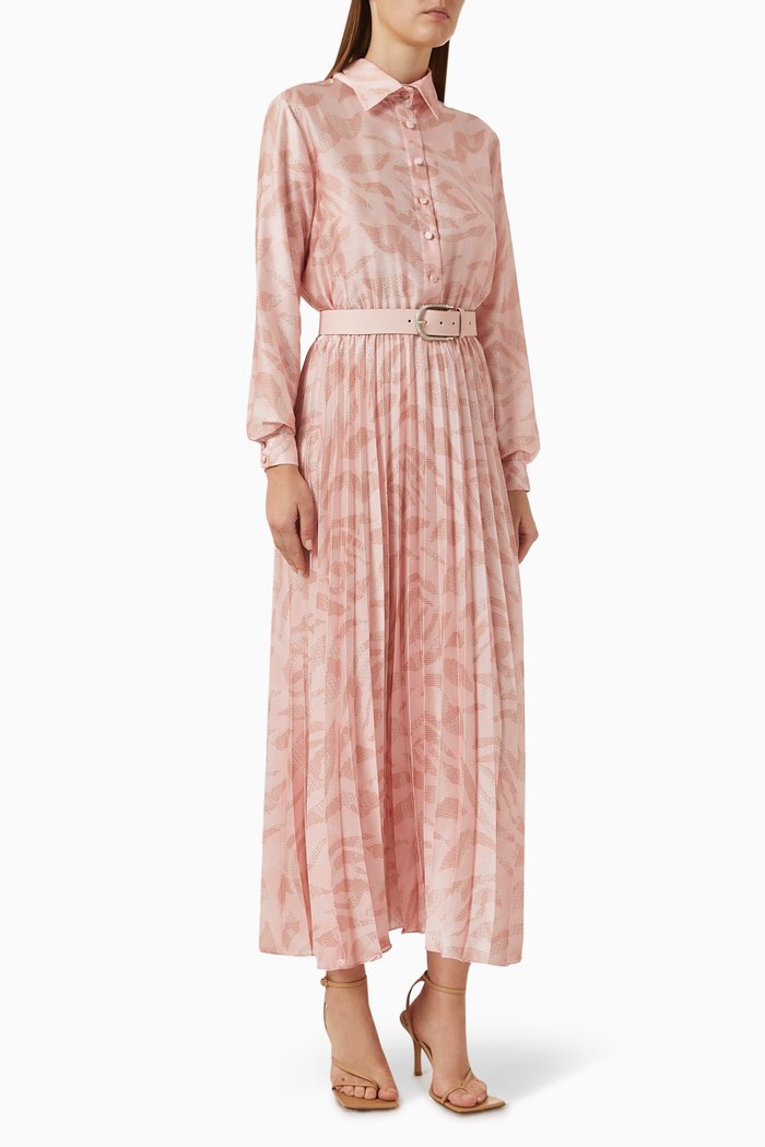 

Adel Printed Shirt Dress, Pink