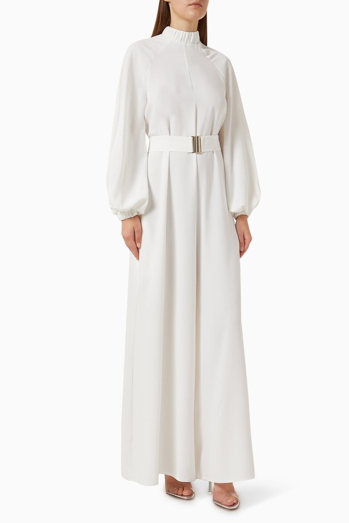 Carleen Belted Jumpsuit, Neutral