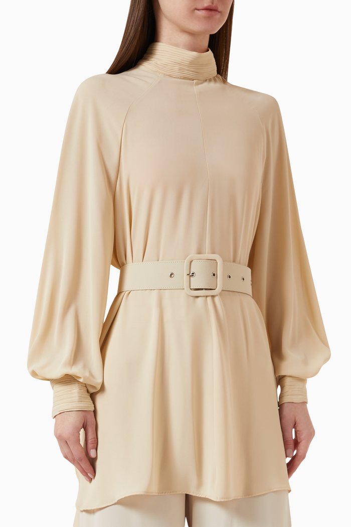 

Darian Belted Shirt, Neutral