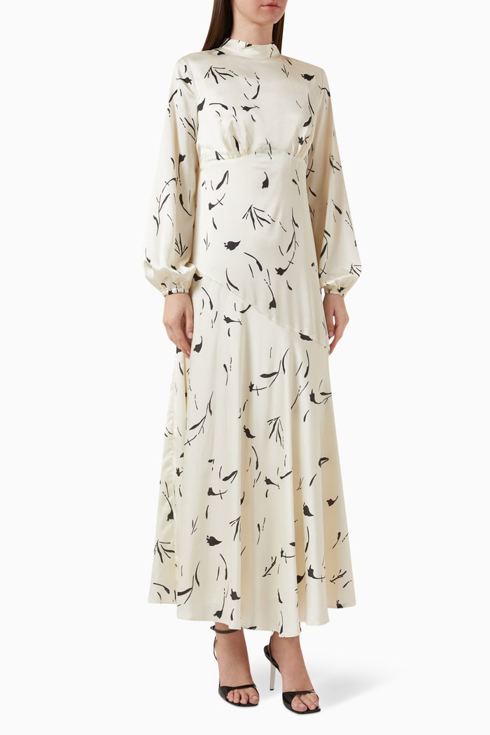 

Dream Printed Maxi Dress, Neutral