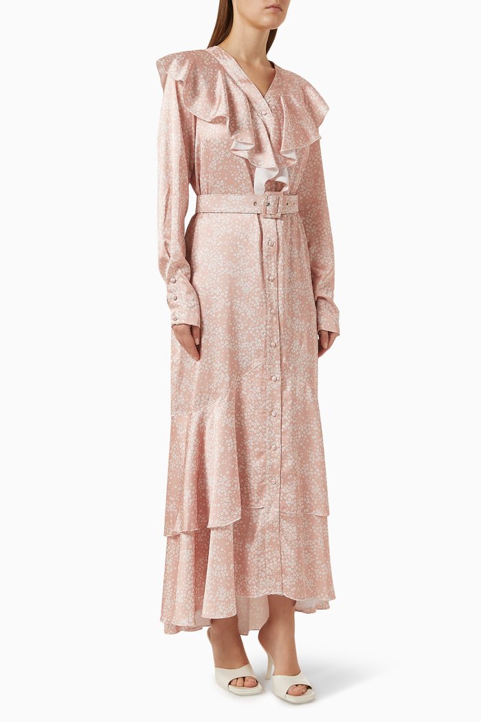 

Jamal Printed Maxi Dress, Pink