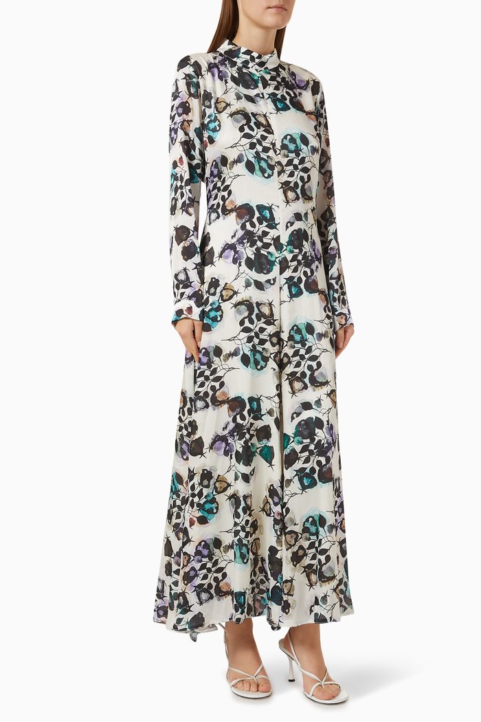 

Elien Printed Maxi Dress, Neutral
