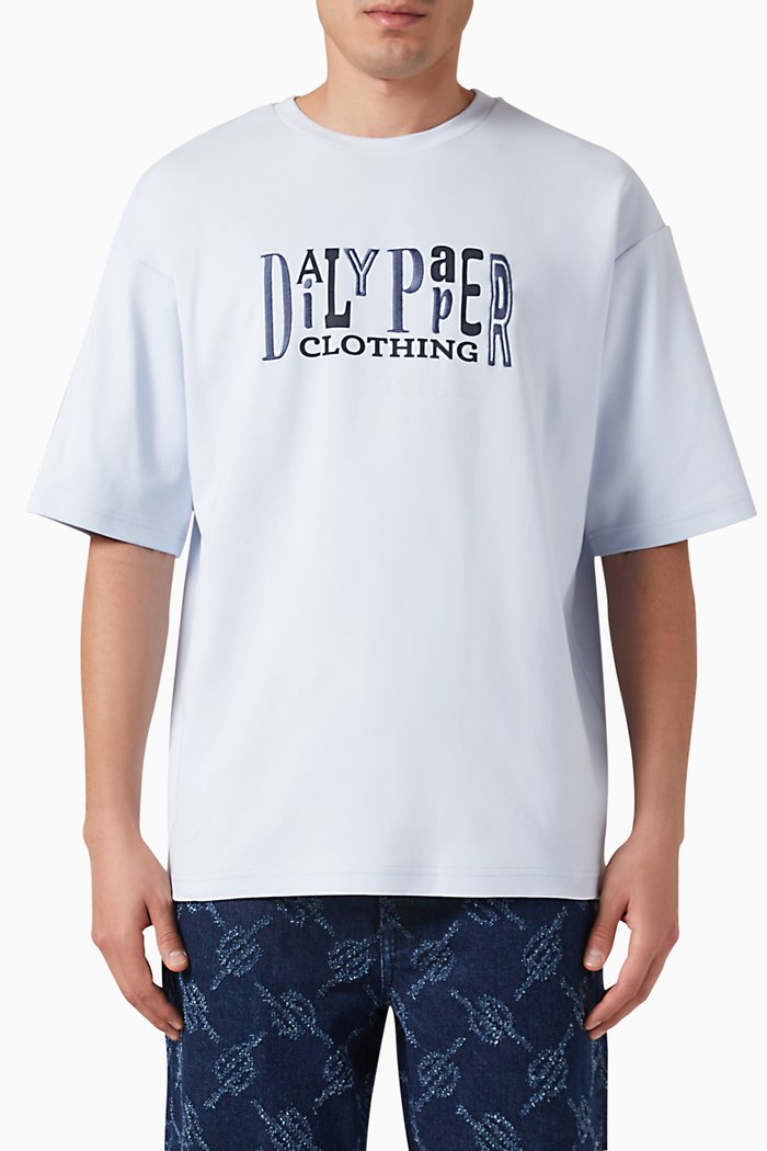 

United Type Boxy T-shirt in Cotton-jersey, Blue