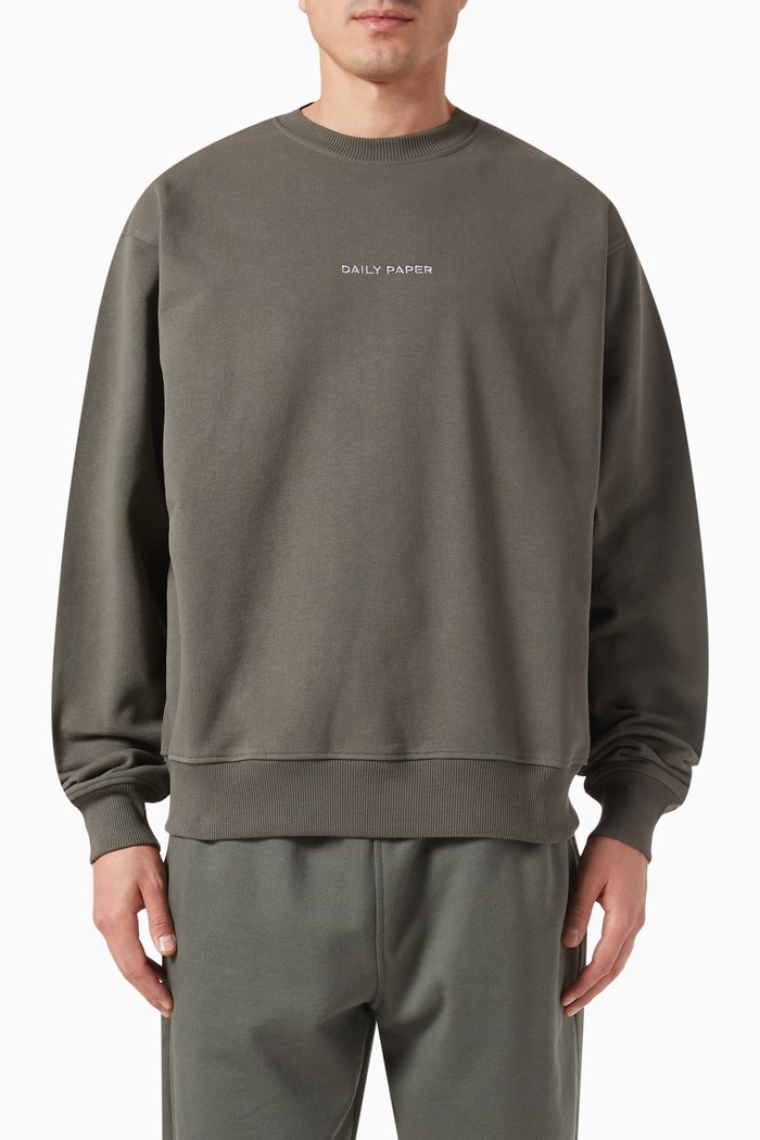 

Shield Crowd Relaxed Sweatshirt in Cotton, Green