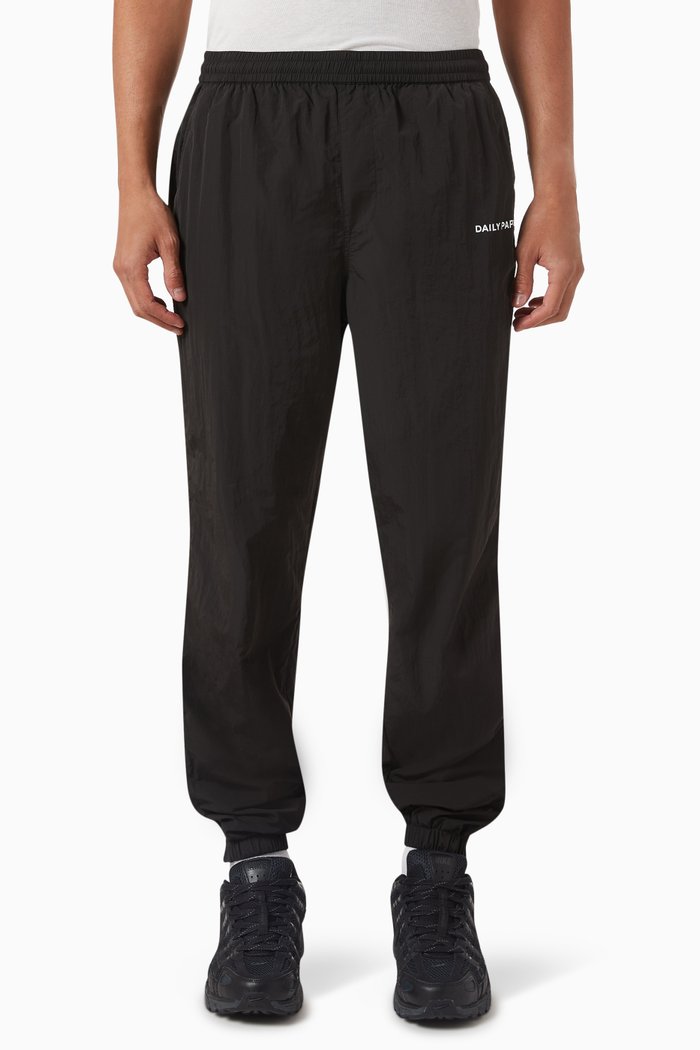 

Eward Track Pants in Nylon, Black