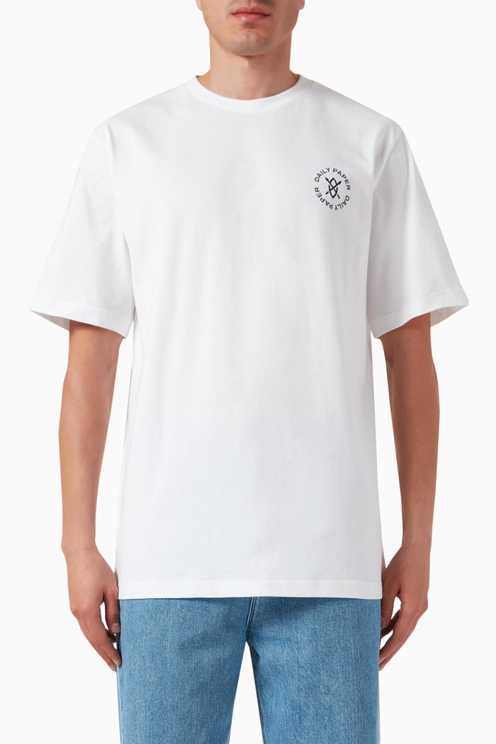 

Circle Logo T-shirt in Cotton, White