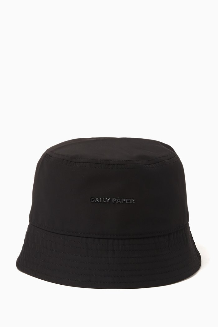 

Logo Ebucket Hat in Nylon, Black