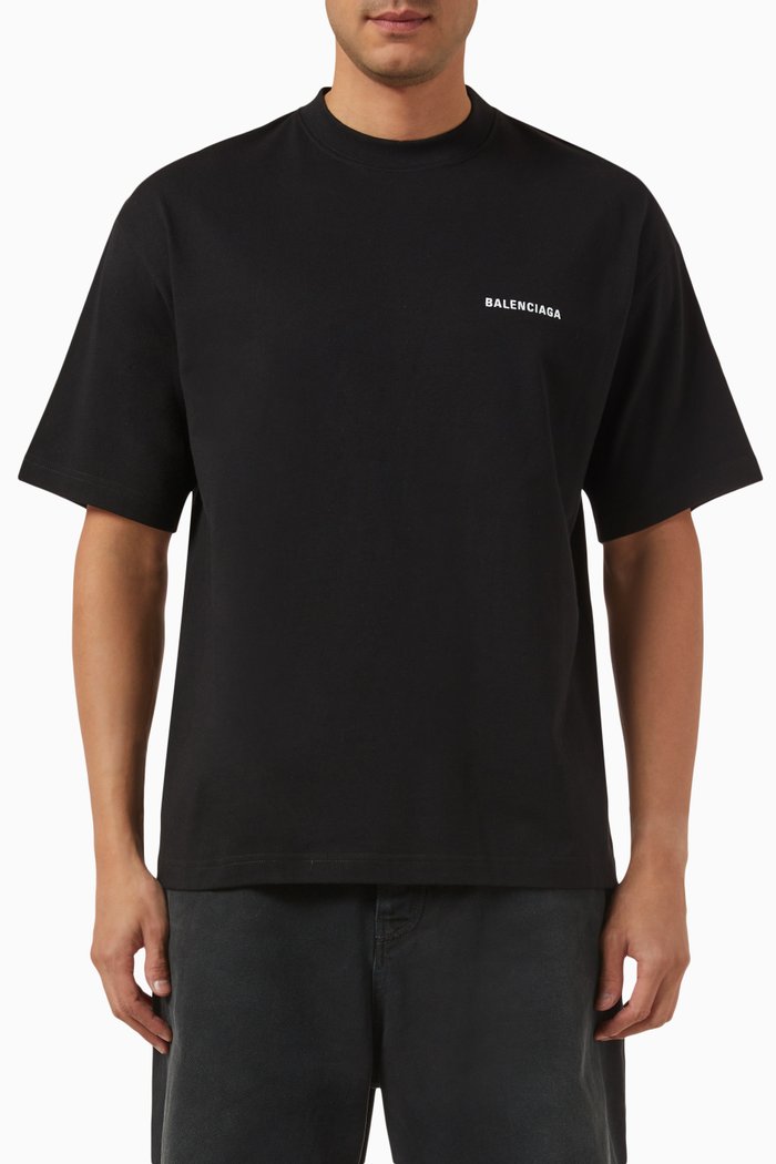 

Logo T-shirt in Cotton, Black
