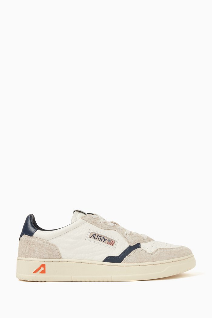 

Medalist Low Sneakers in Leather, White