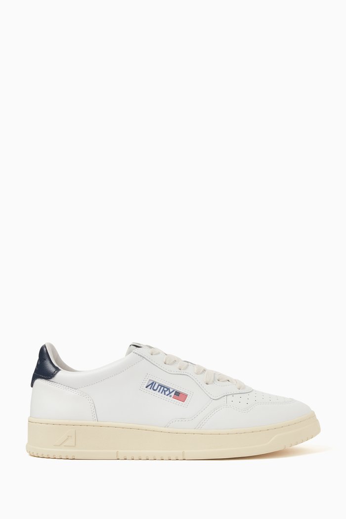 

Medalist Low Sneakers in Leather, White