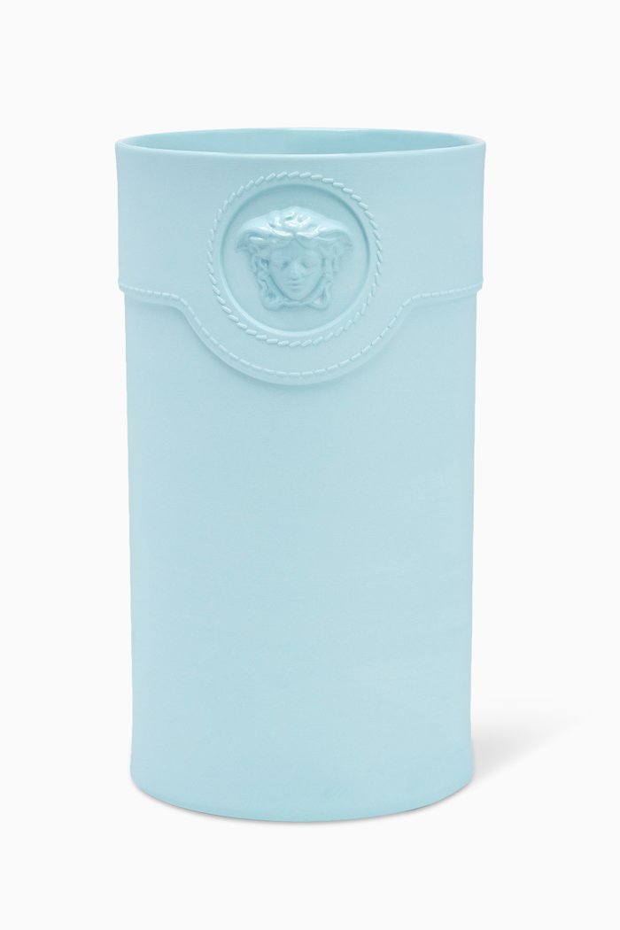 

La Medusa Large Vase in Porcelain, Blue