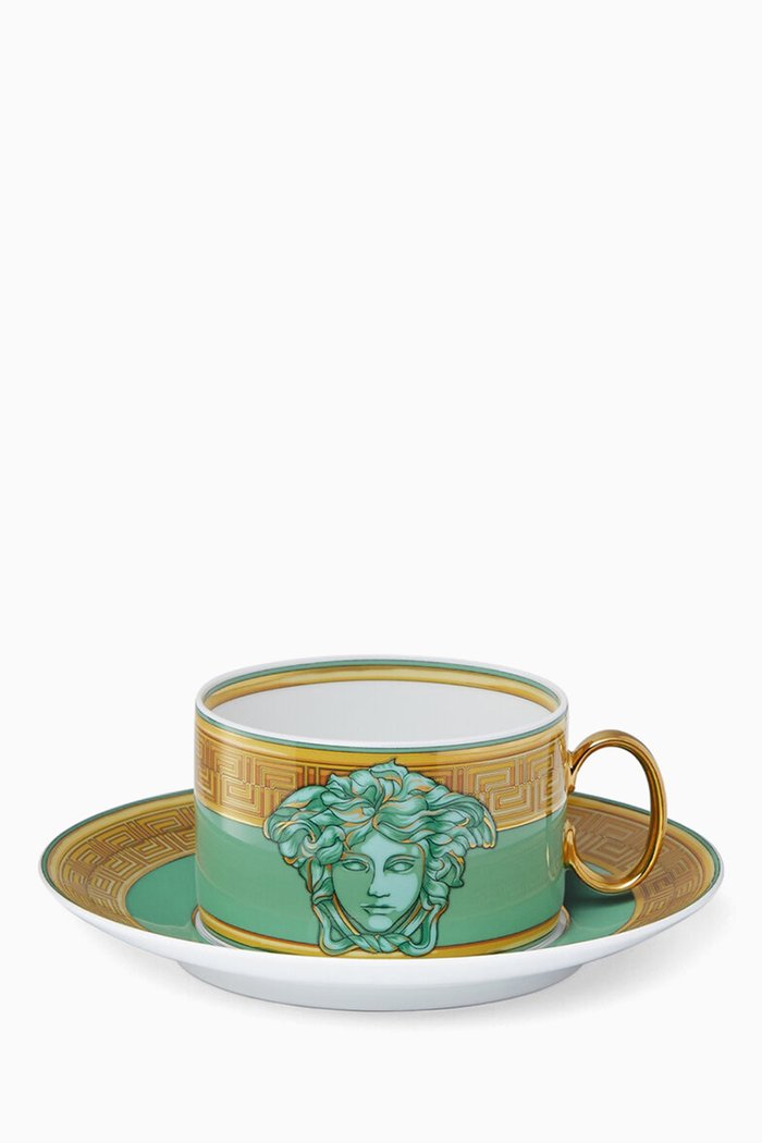 

Medusa Amplified Low Tea Set in Porcelain, Green