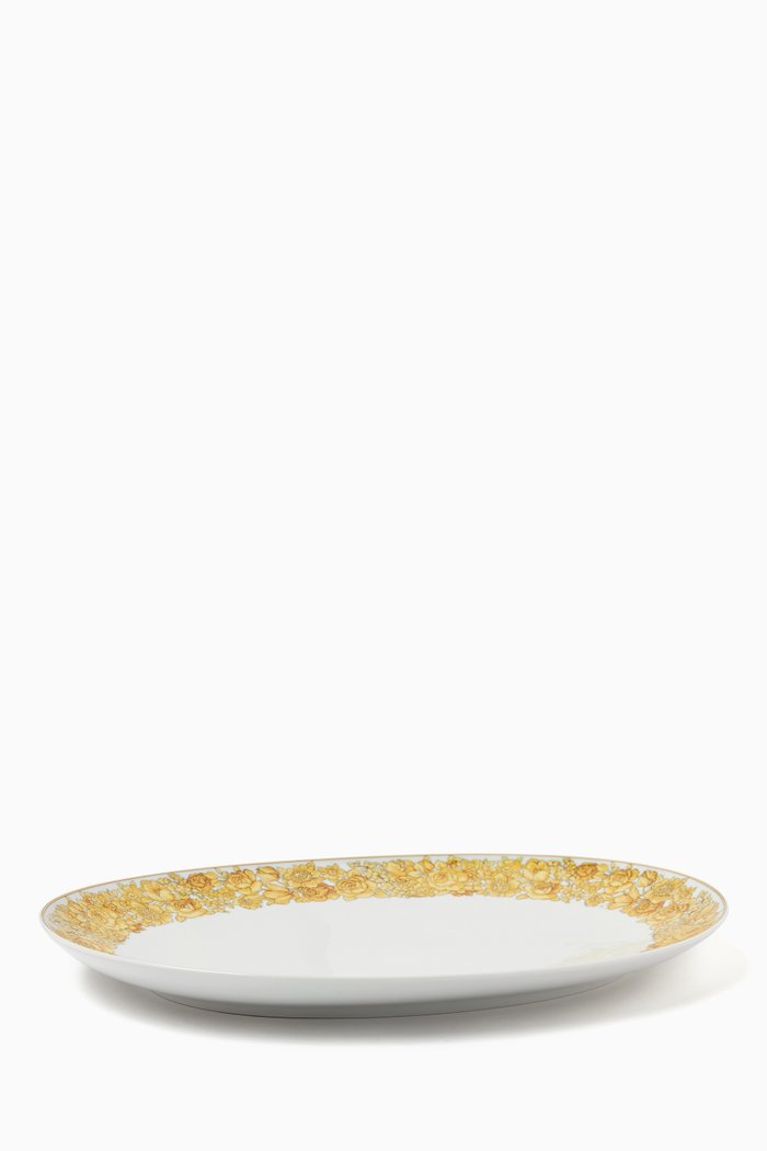 

Medusa Rhapsody Platter in Porcelain, Neutral
