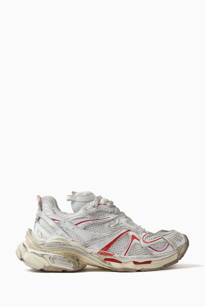 

Runner 2.0 Sneakers in Mesh & Nylon, White