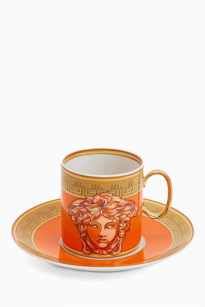 

Medusa Amplified Tall Coffee Set in Porcelain, Orange