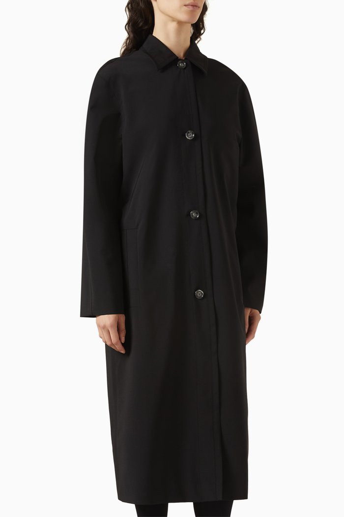 

x Naomi Copilot Water-repellent Coat in Virgin-wool, Black