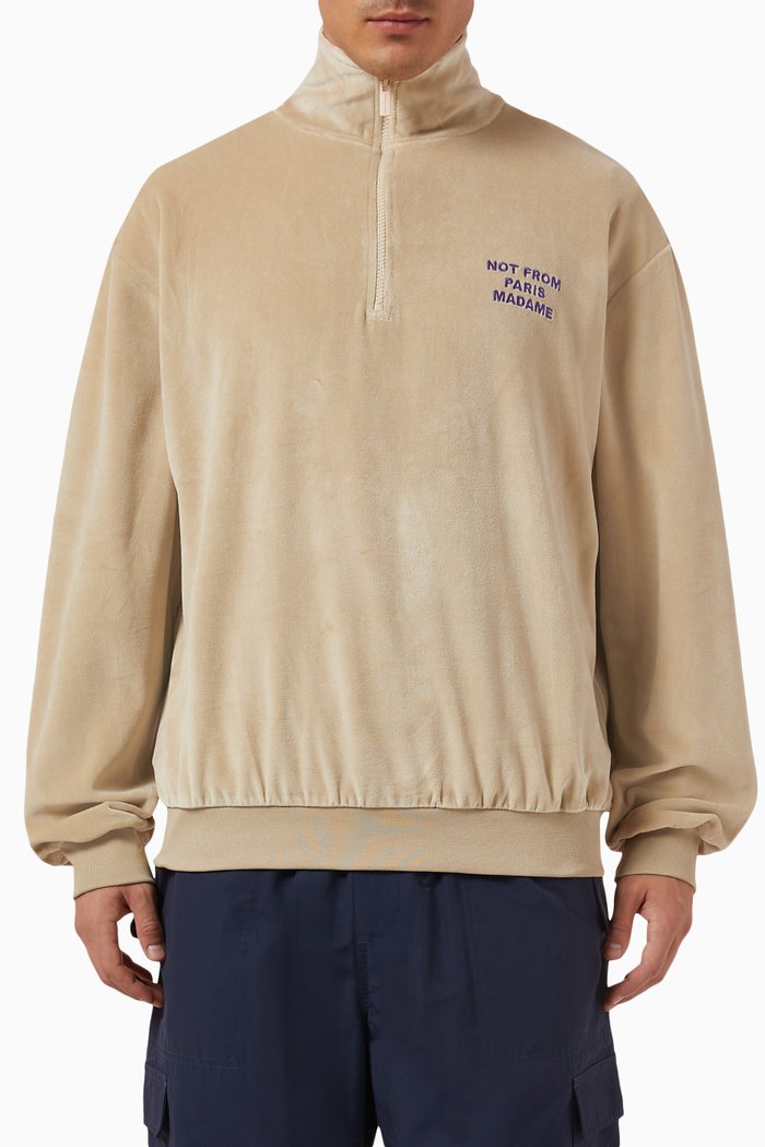 

Le Camionneur Slogan Sweatshirt in Cotton Jersey, Neutral