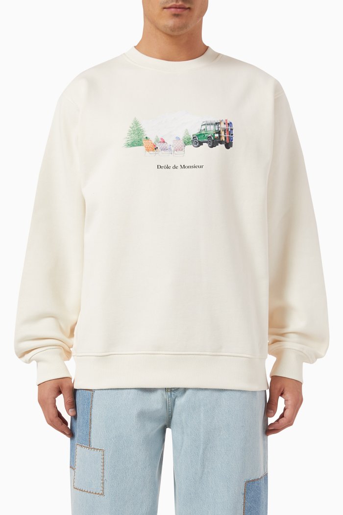 

Le Sweatshirt Montagne in Cotton French Terry, Neutral