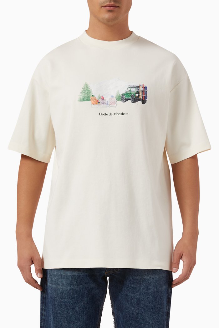 

Le T-Shirt Montagne in Cotton Jersey, Neutral