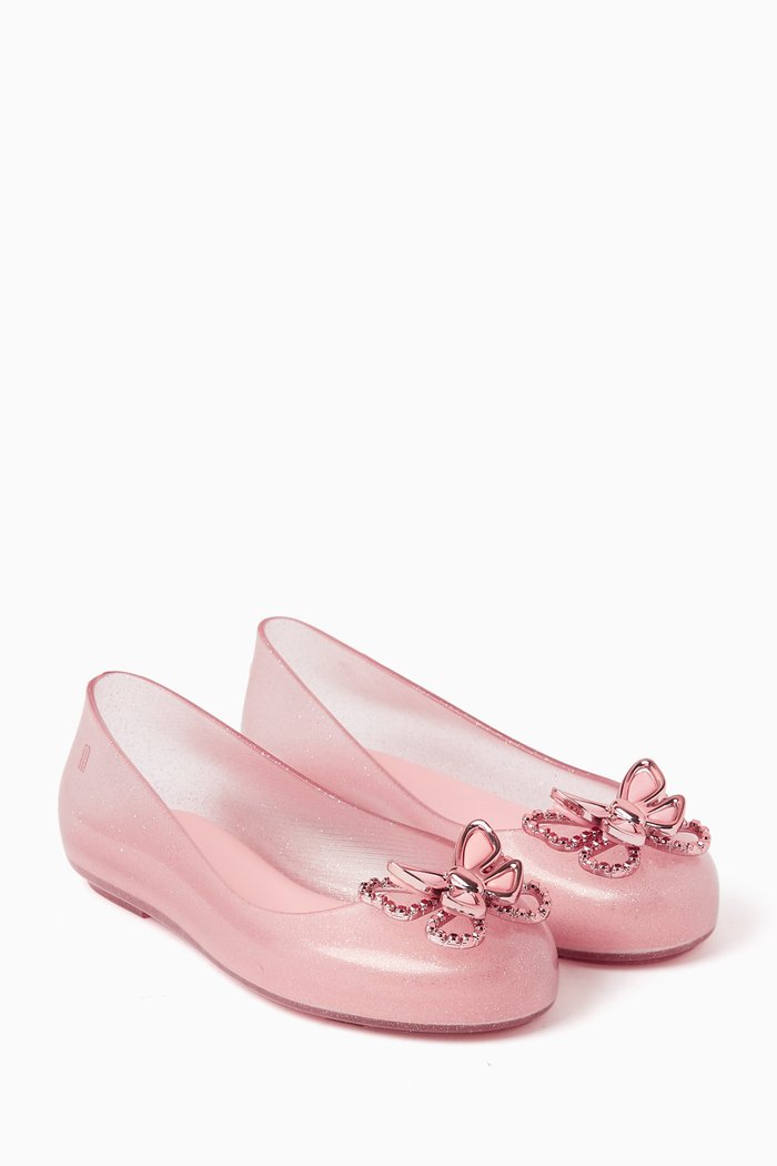 

Sweet Love Fly Flats in Melflex® PVC, Pink