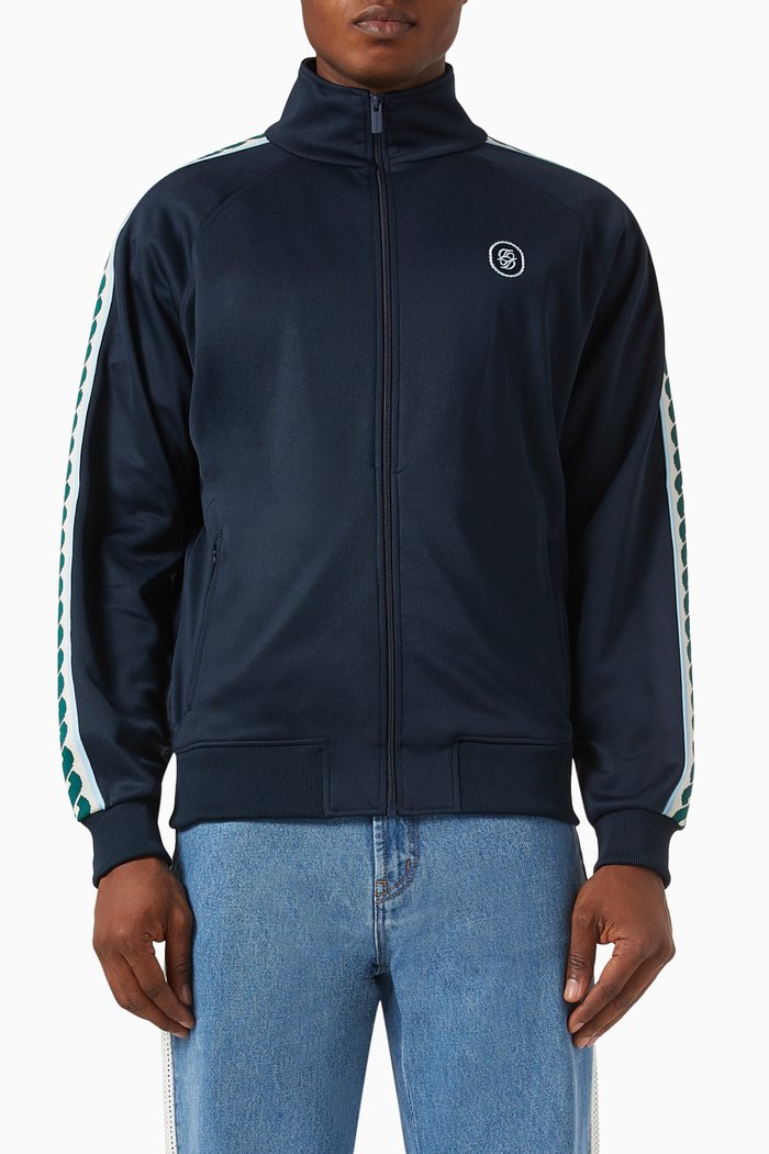 

La Veste Survet Jacket in Cotton-blend, Blue