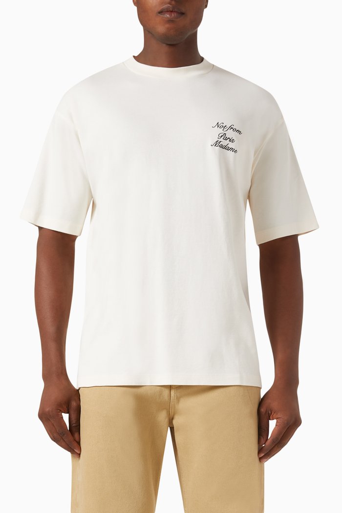 

Le T-Shirt Slogan in Cotton, Neutral