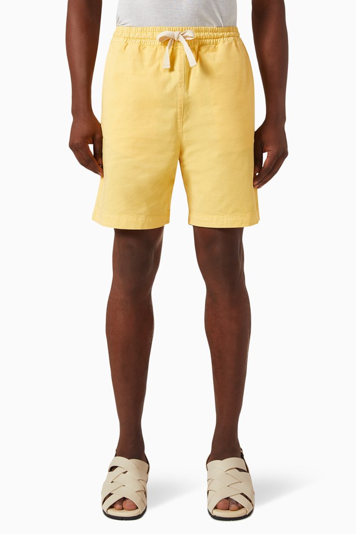 

Drawstring Shorts in Cotton, Yellow