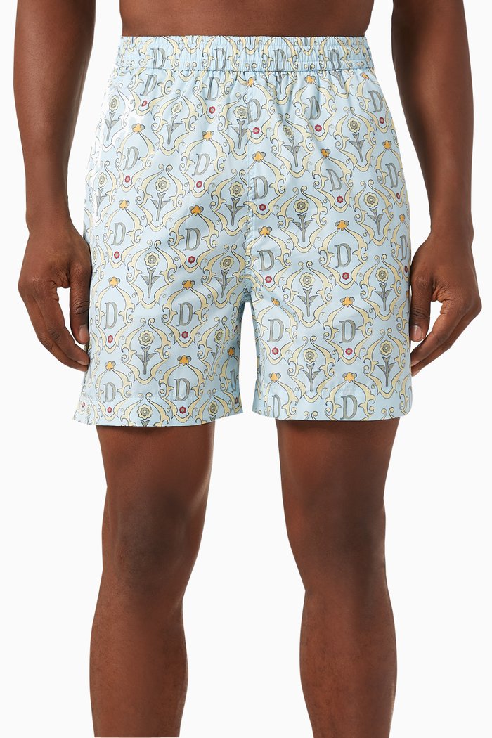 

Printed Swim Shorts, Blue