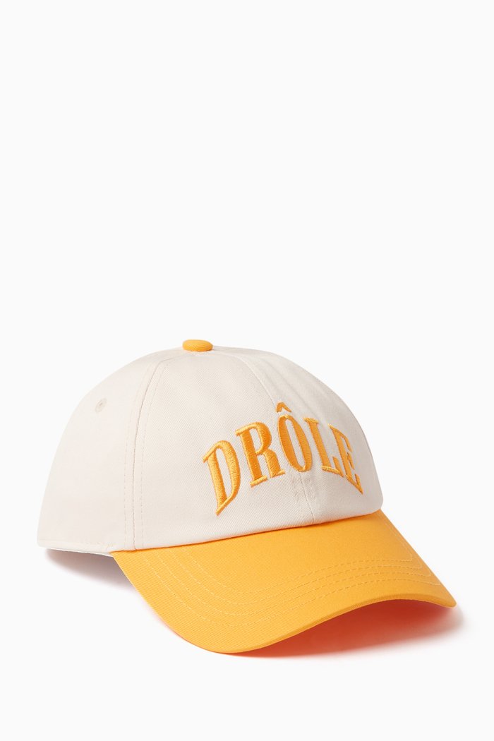 

Logo-embroidered Baseball Cap in Cotton, Yellow