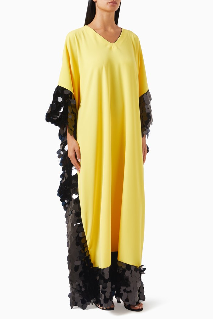 

Dreamy Kaftan in Viscose-blend, Yellow