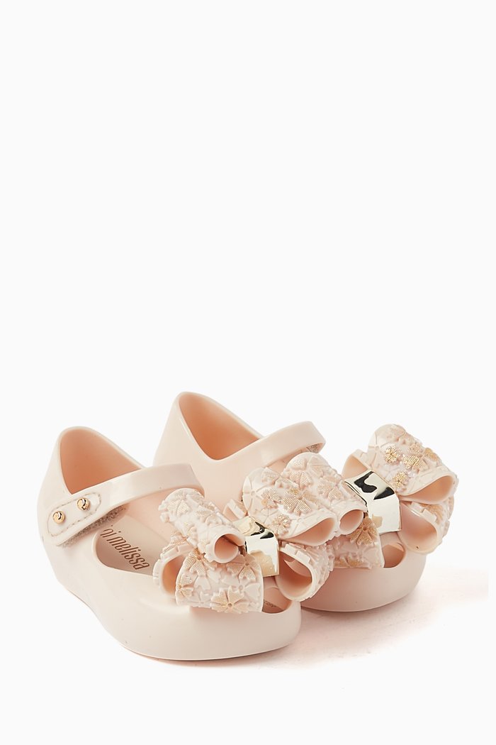 

Bow Jelly Shoes in Melflex® PVC, Neutral