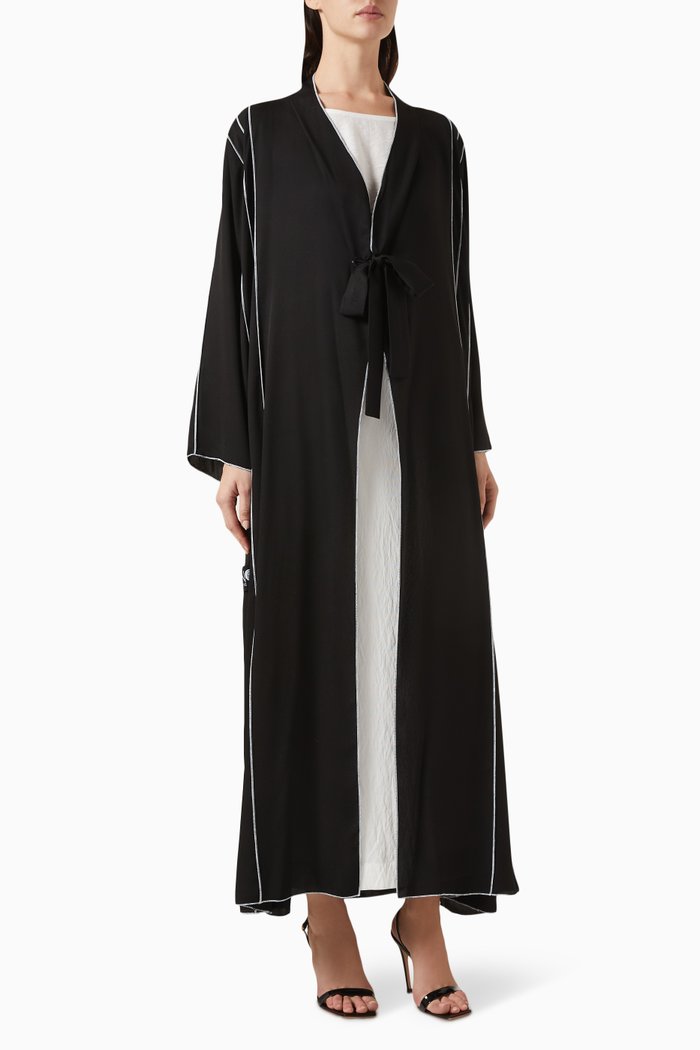 

3-piece Daily Abaya Set in Nada, Black