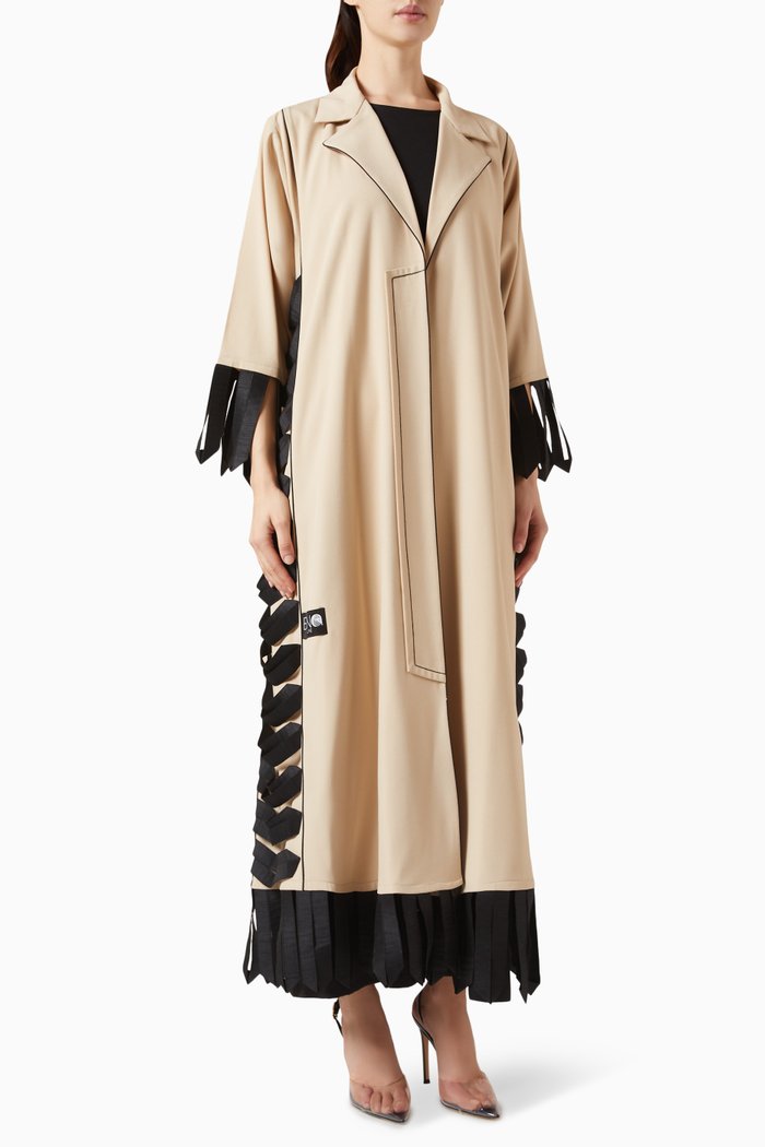 

Daily Coat Abaya in Crepe, Neutral