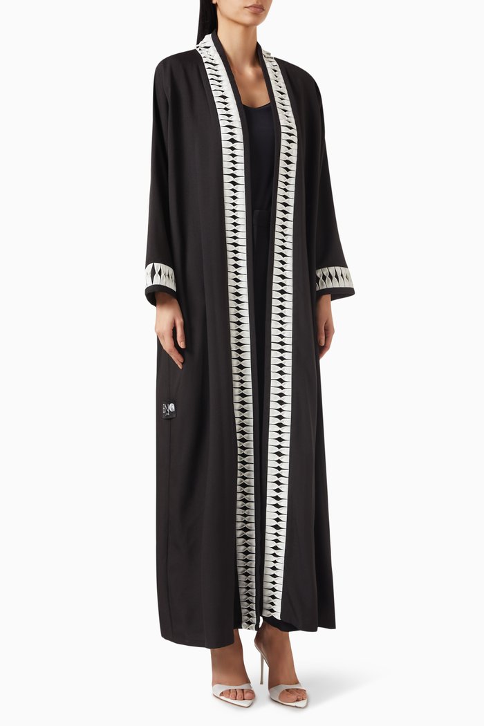 

Daily Coat Abaya in Crepe, Black