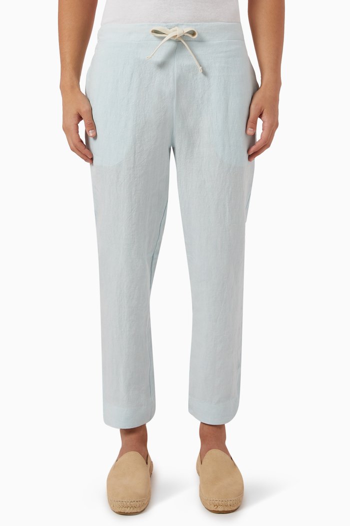 

Trousers in Linen, Blue