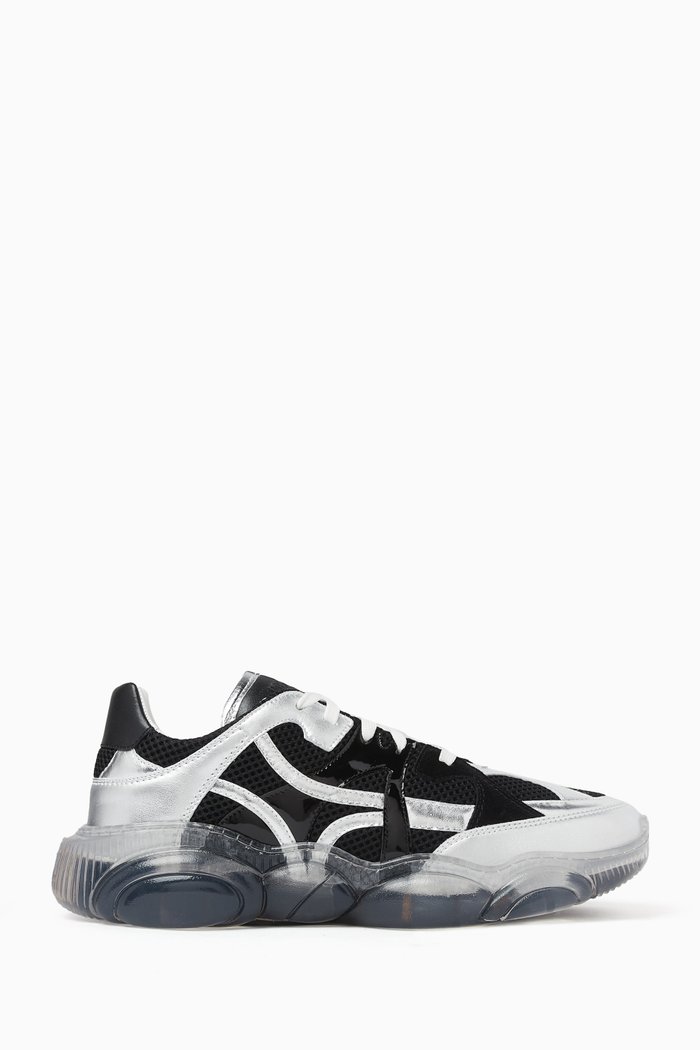 

Teddy Shoes in Mesh and Faux Leather, Multicolour