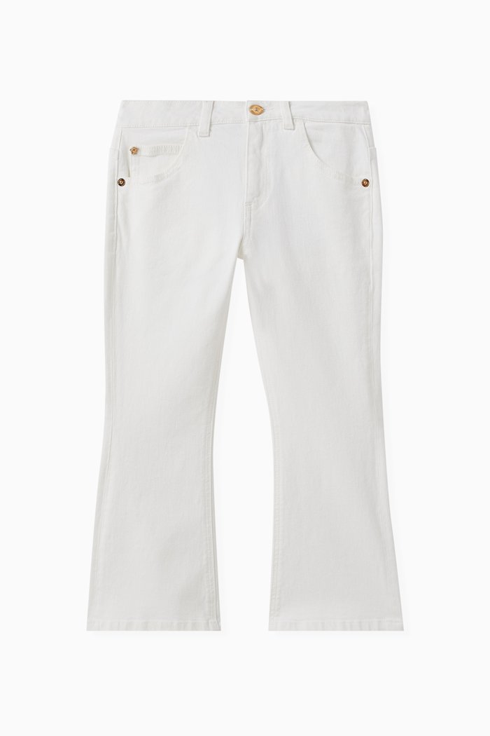 

Flared Jeans in Denim, White