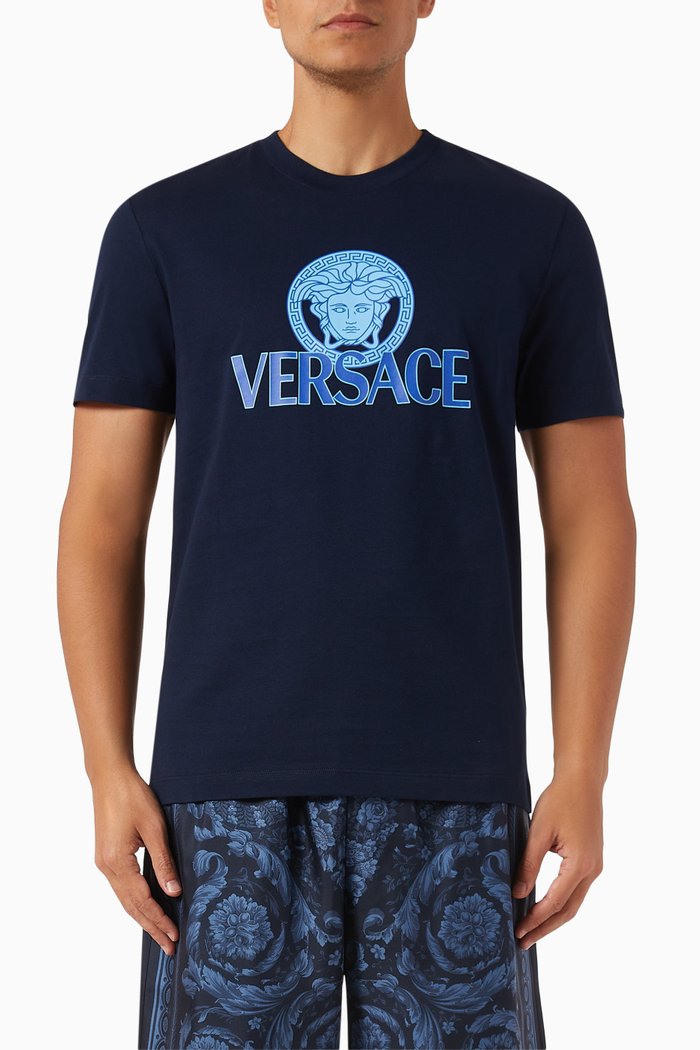 

Medusa Logo T-shirt in Cotton-jersey, Blue
