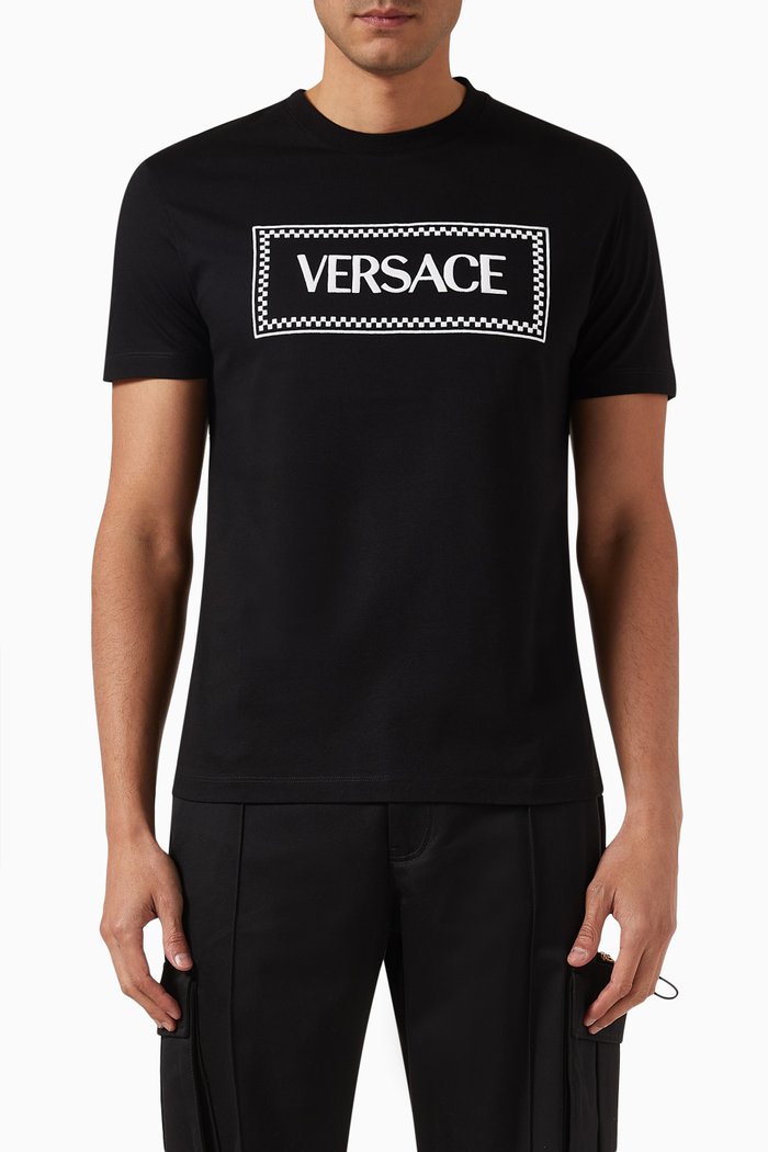 

Embroidered Logo T-shirt in Cotton, Black