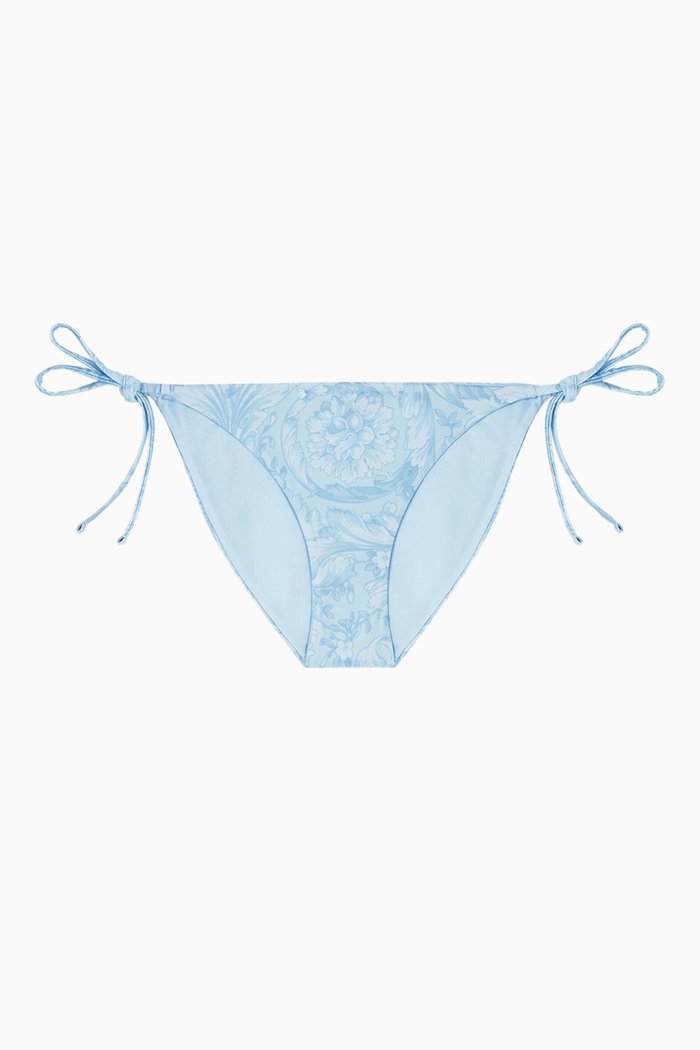

Barocco Bikini Briefs in Stretch Nylon, Blue