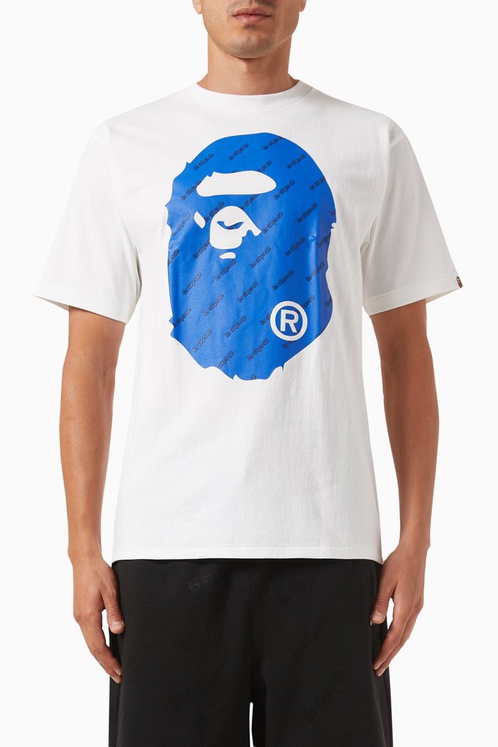 

Bape Hexagram Big Ape Head T-shirt in Cotton-jersey, White