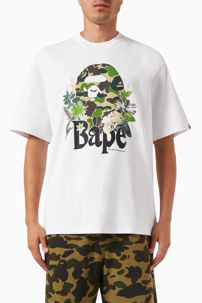 

Flora Ape Head T-shirt in Cotton-jersey, White