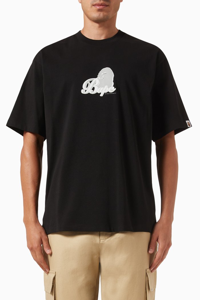 

3D Art Ape Head T-shirt in Cotton-jersey, Black