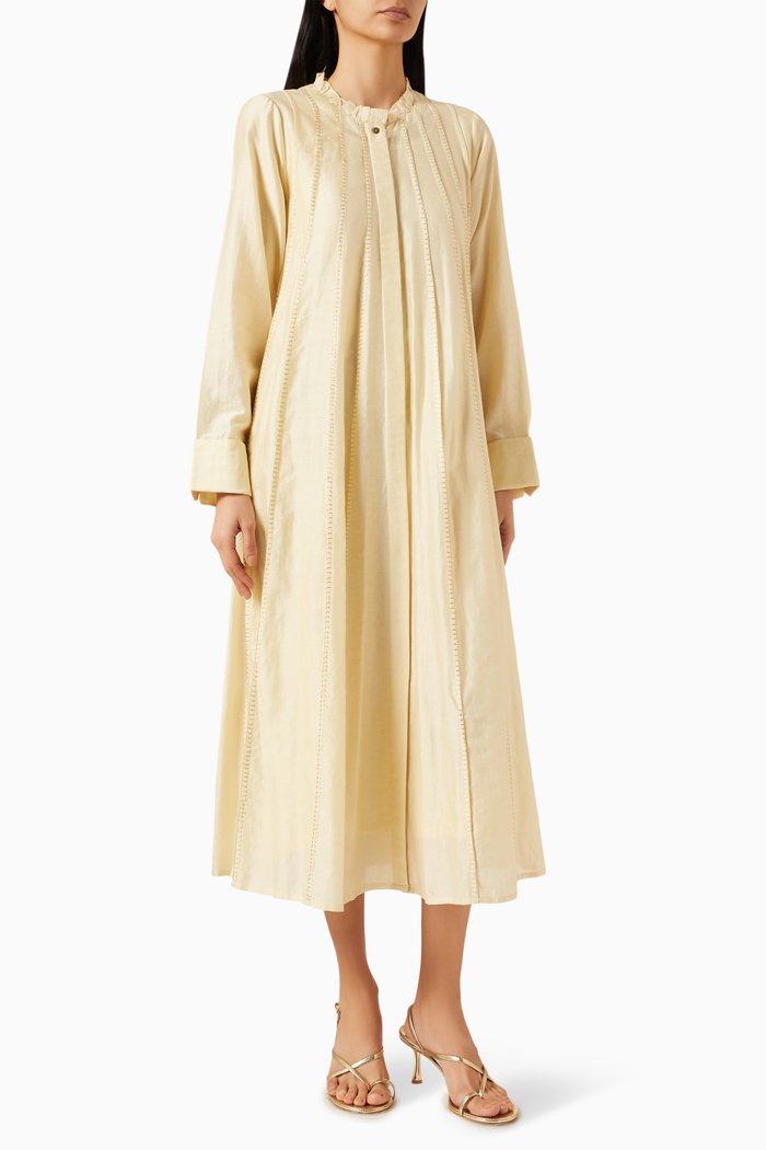 

Paneled Midi Dress, Yellow