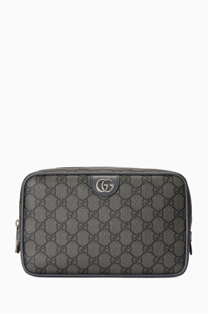 

Ophidia GG Toiletry Case in GG Supreme Canvas, Black