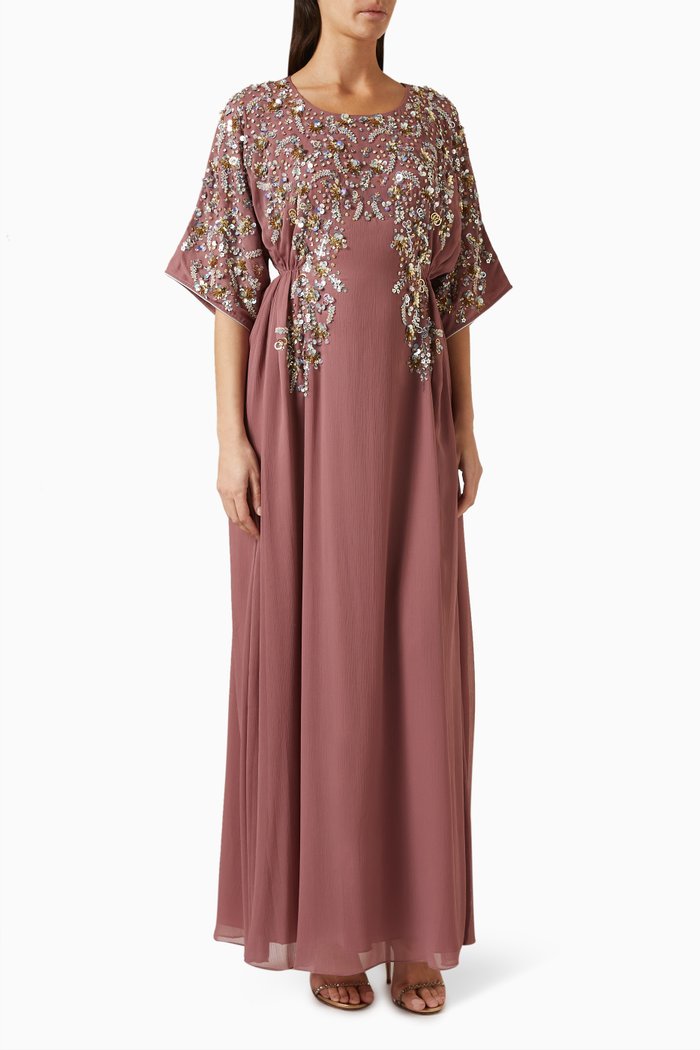 

Sequin-embellished Kaftan, Pink