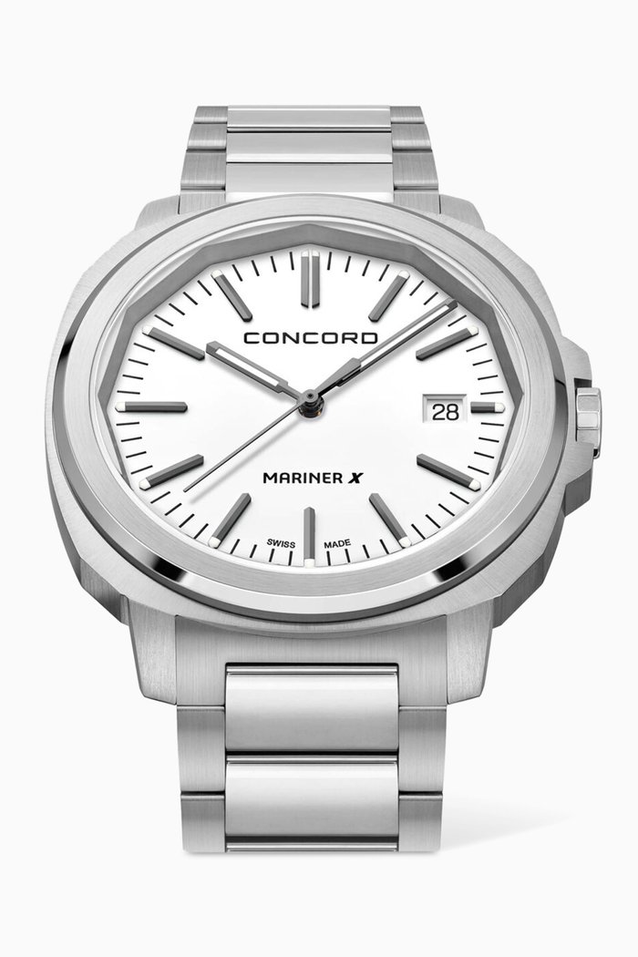 

Mariner X Gent Quartz Stainless Steel Watch, 40mm, White