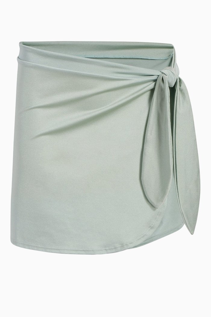 

The Mini Wrap Pareo in Stretch Nylon, Green