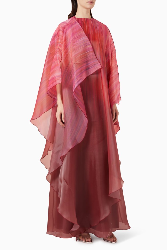 

Multi-layer Dress in Organza, Pink