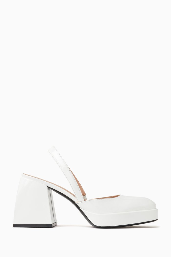 

Bulla Jones 90 Pumps in Patent Leather, White